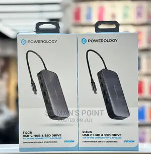 Powerology 512gb USB C Hub and Ssd Drive