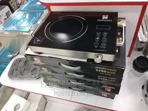 Electric Infrared Cooker With Crystal Touch Panel - Black