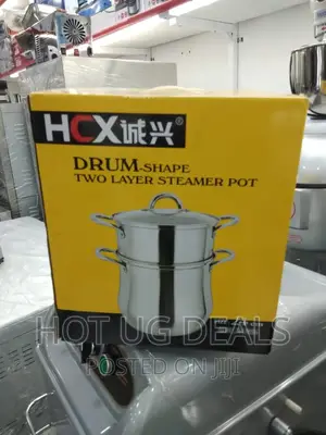 Stainless Steel Cooking Steamer With Large Saucepan - Silver