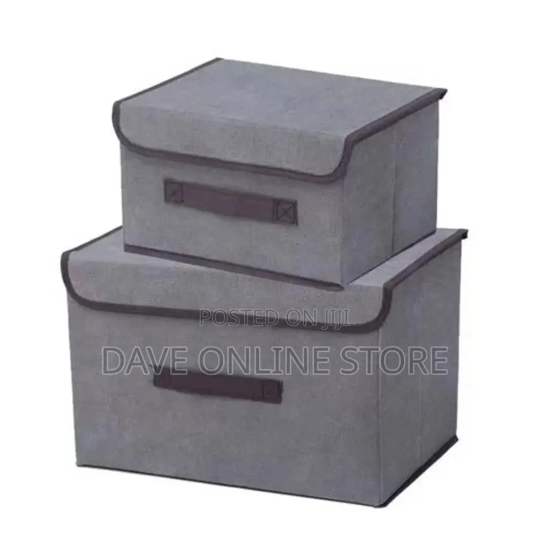 2 Size Non-Woven Fabric Foldable Storage Boxes