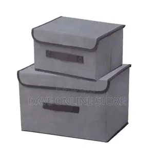 2 Size Non-Woven Fabric Foldable Storage Boxes