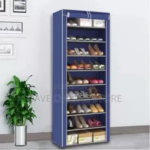 10 Tier 9 Grid Shoe Rack
