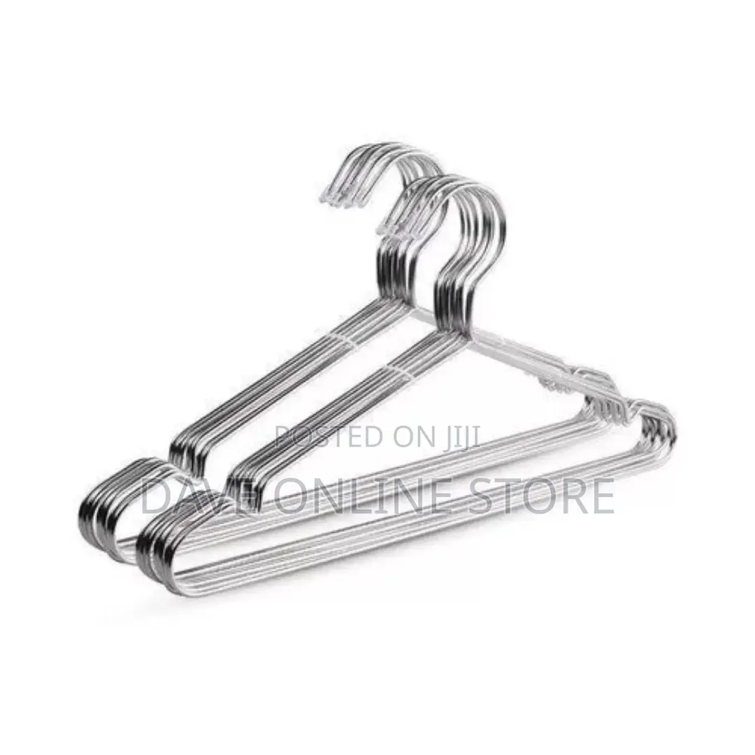 10 Pcs Steel Clothes Hangers-Stainless Steel