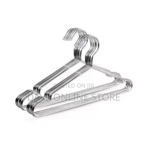 10 Pcs Steel Clothes Hangers-Stainless Steel
