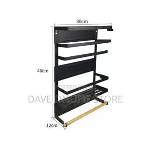 Magnetic Fridge Side Shelf Storage Organizer,