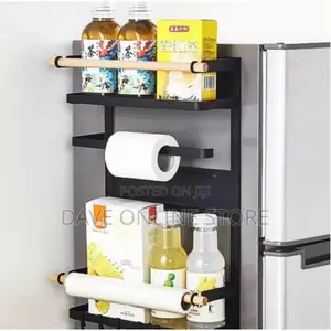 Magnetic Fridge Side Shelf Storage Organizer,