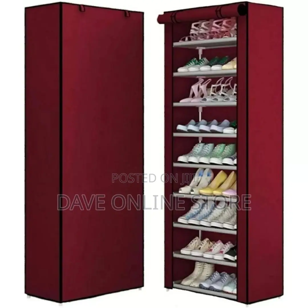Multipurpose Portable Folding Shoes Rack 9 Tiers.