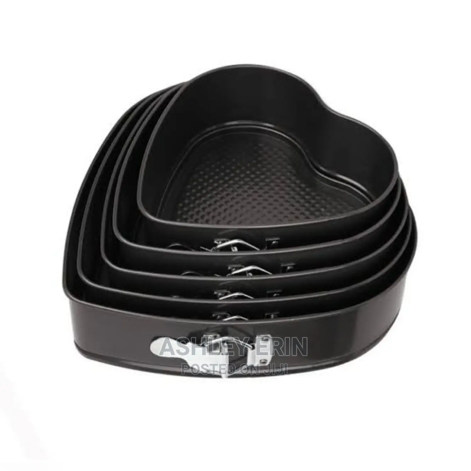 5pcs Non Sticky Heartshaped Cake Molds