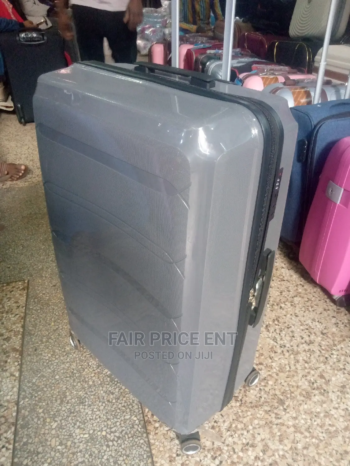 Original Plastic Suitcases Large ( Gray)