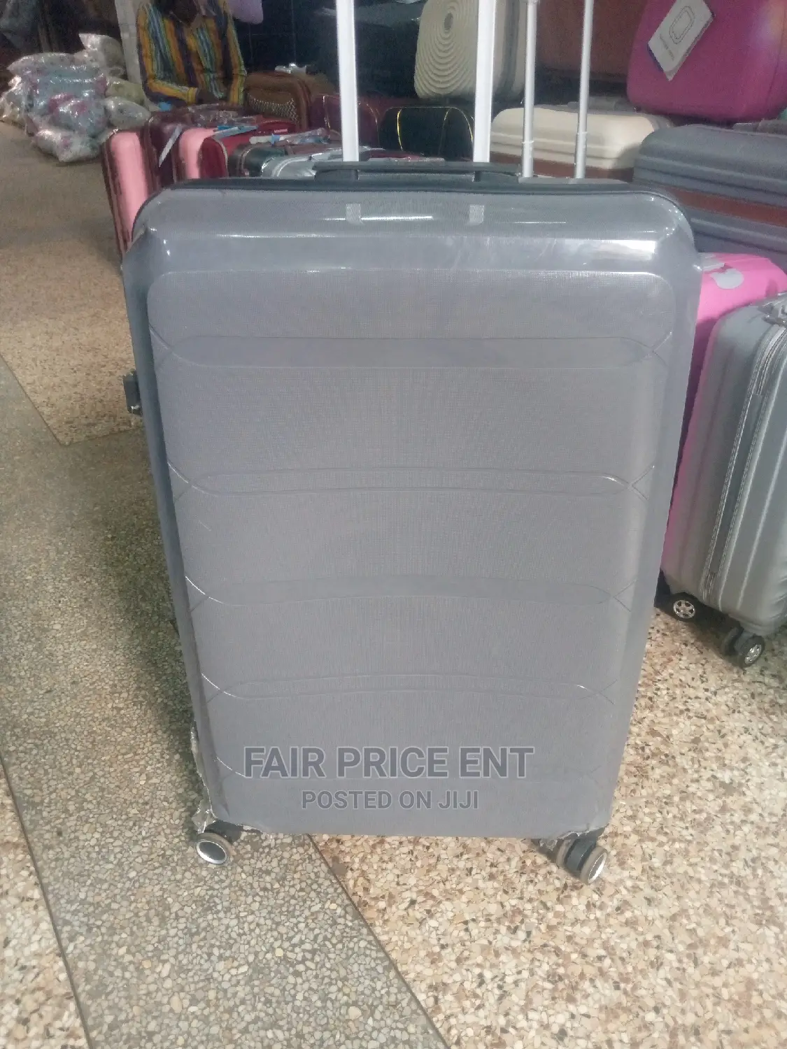 Original Plastic Suitcases Large ( Gray)