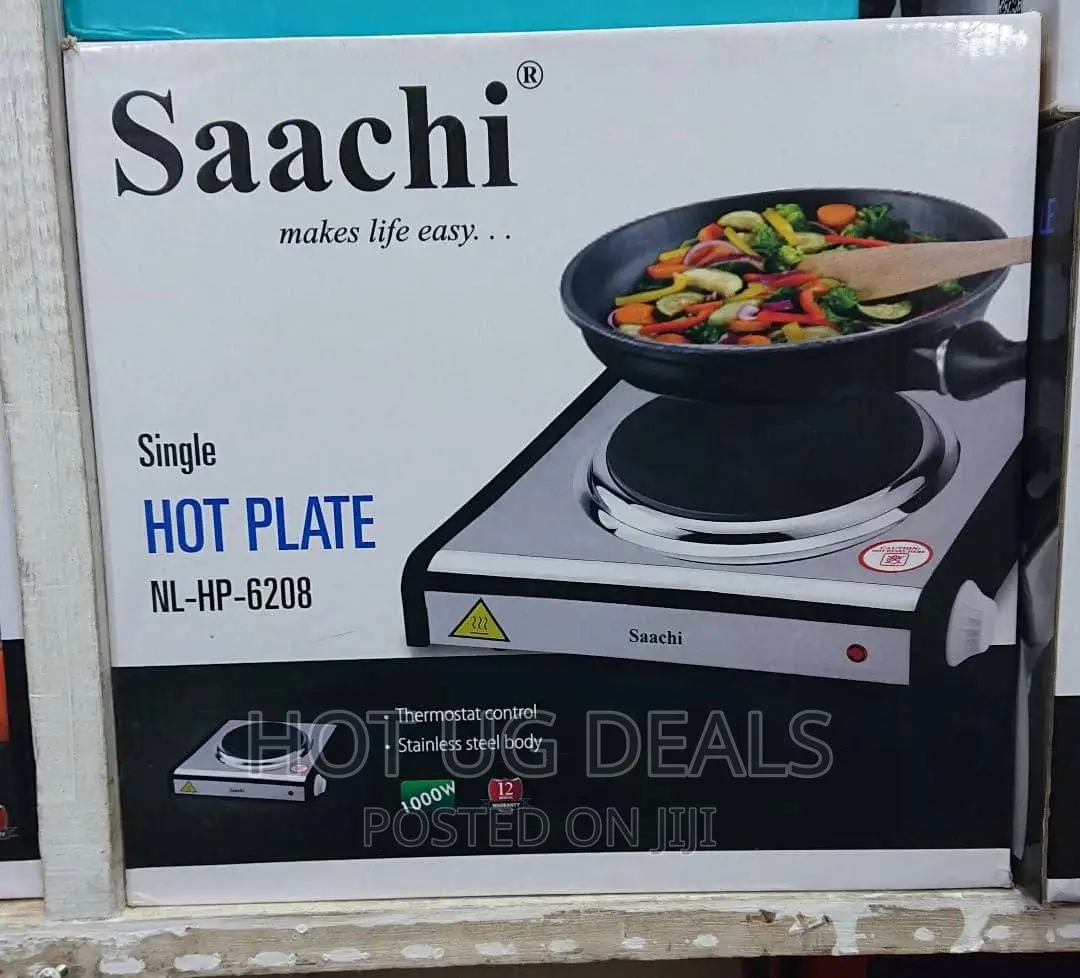 Single Steel Hot Plate - Silver