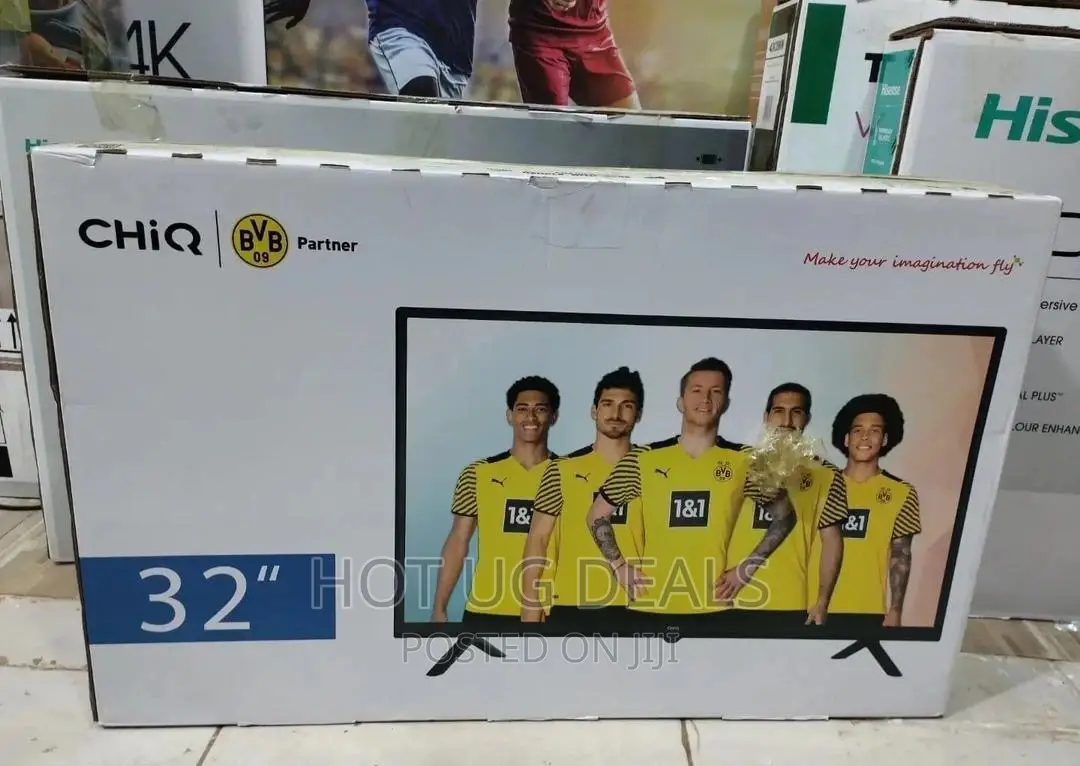 32inch Chiq Smart Android Frameless Tv -black