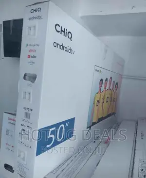 50” Chiq Smart Android Digital Frameless Tv _ Black