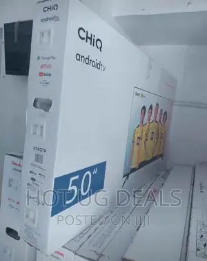 50” Chiq Smart Android Digital Frameless Tv _ Black