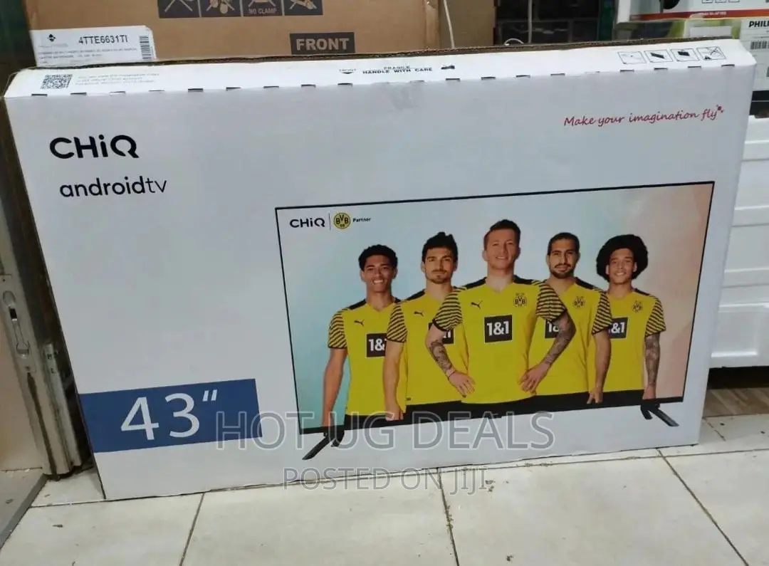 43 Inch Chiq Frameless Smart Android Hd Led Tv - Black