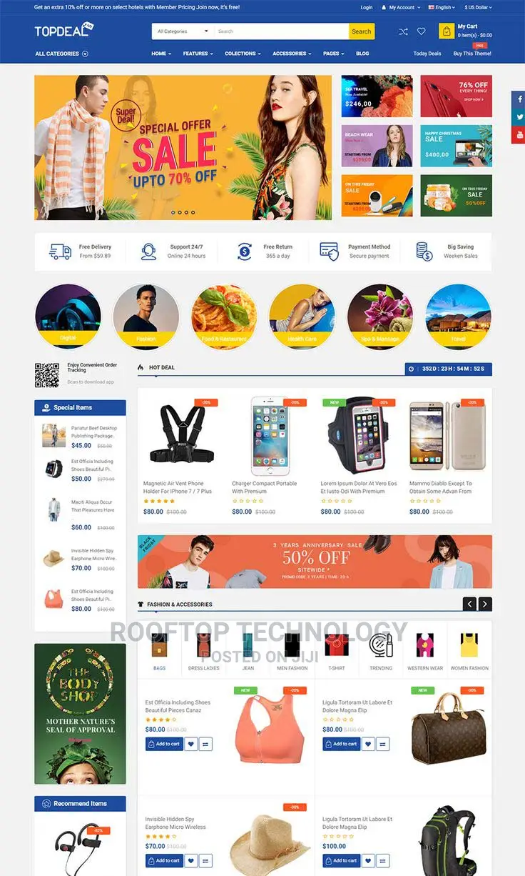 Wordpress Multi-Vendor Marketplace Website
