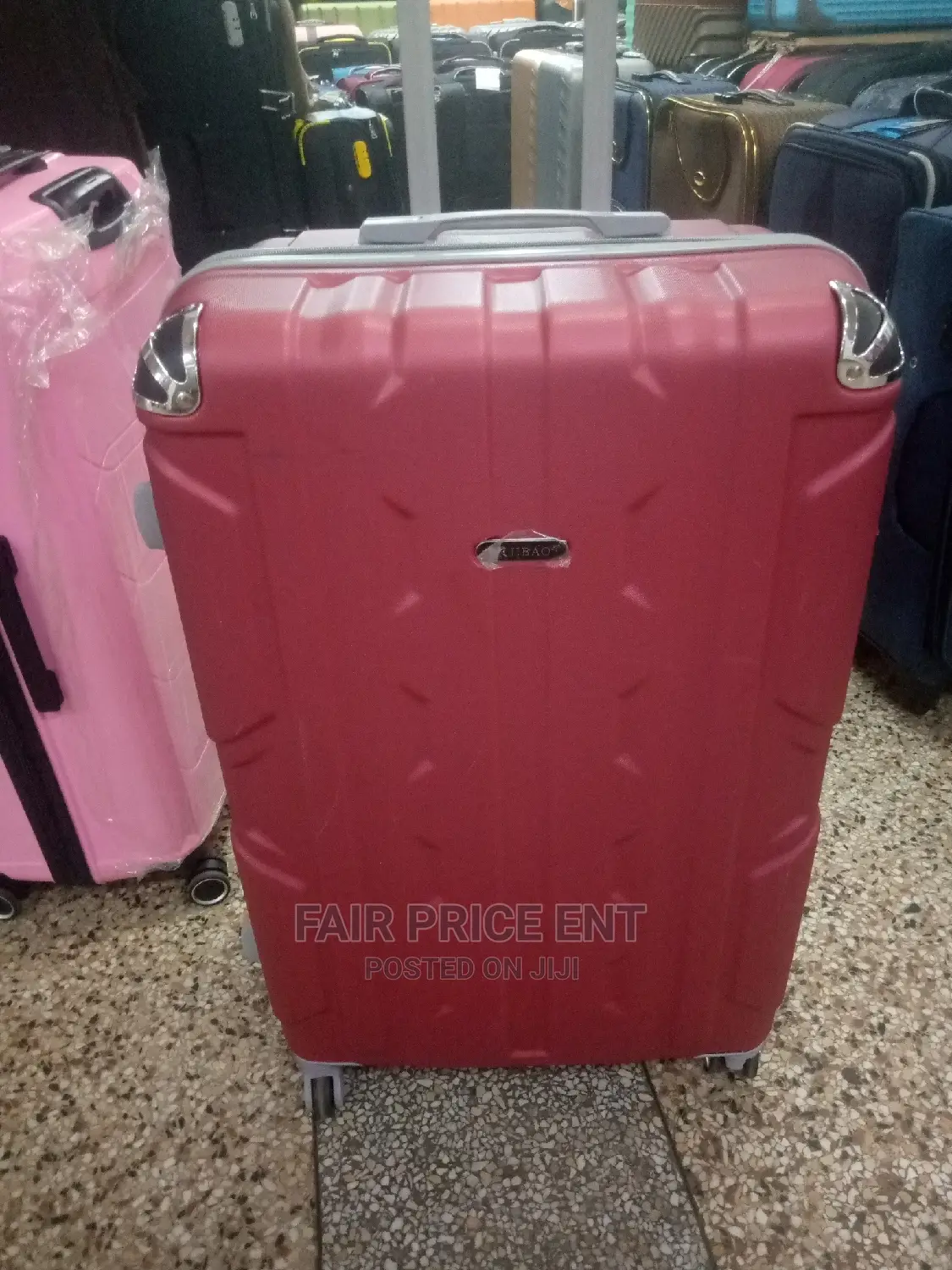Plastic Suitcases Large Size.( Red)