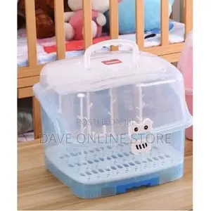 Portable Baby Bottle Drying Rack Storage Box
