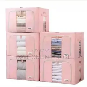 3 Pc Foldable Clothes Beddings Storage Box