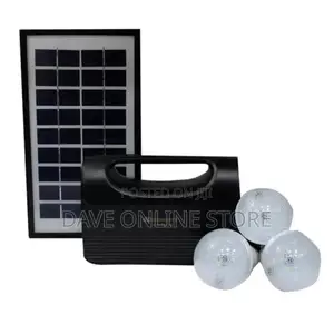 Kamisafe KM-8017 Lighting Solar Kit – Black