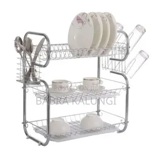 Dish Drainer 3 Layers Stainless Steel Dish