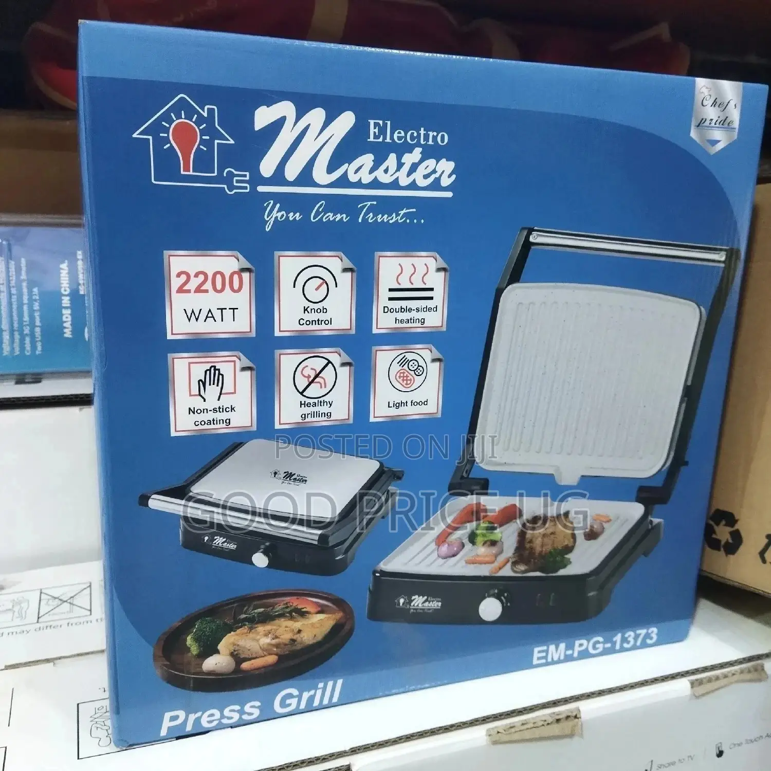 Electro Master Press Grill With 2 Years Open Warranty.