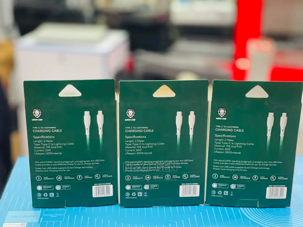 Green Lion Type-C to Lightining Charging Cable