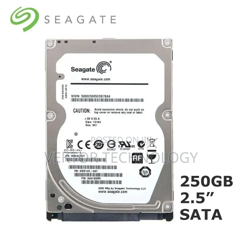 250GB Laptop HDD SATA 2.5-Inch Internal Hard Drive