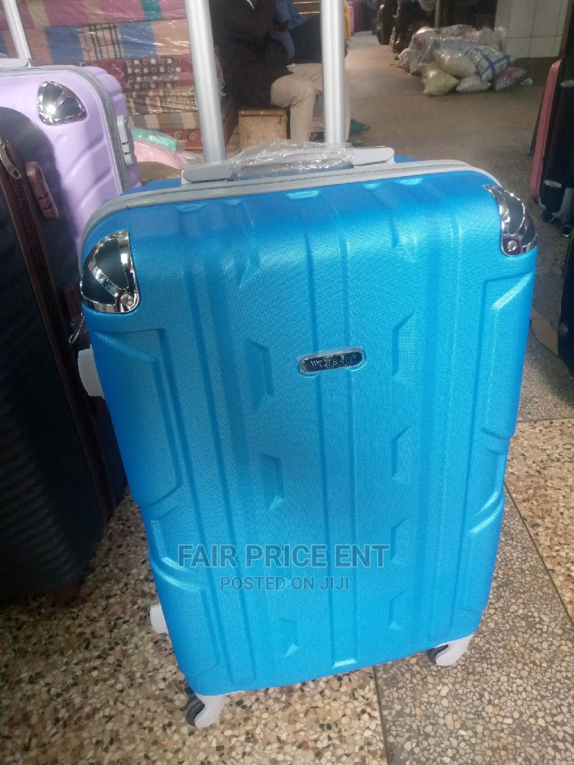 Plastic Suitcases Medium ( Blue)