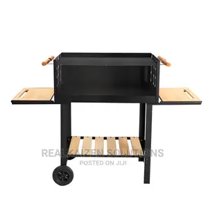 ROYALFORD Durable Iron Construction Barbeque Stand Grill