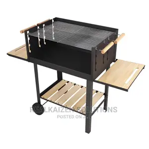 ROYALFORD Durable Iron Construction Barbeque Stand Grill
