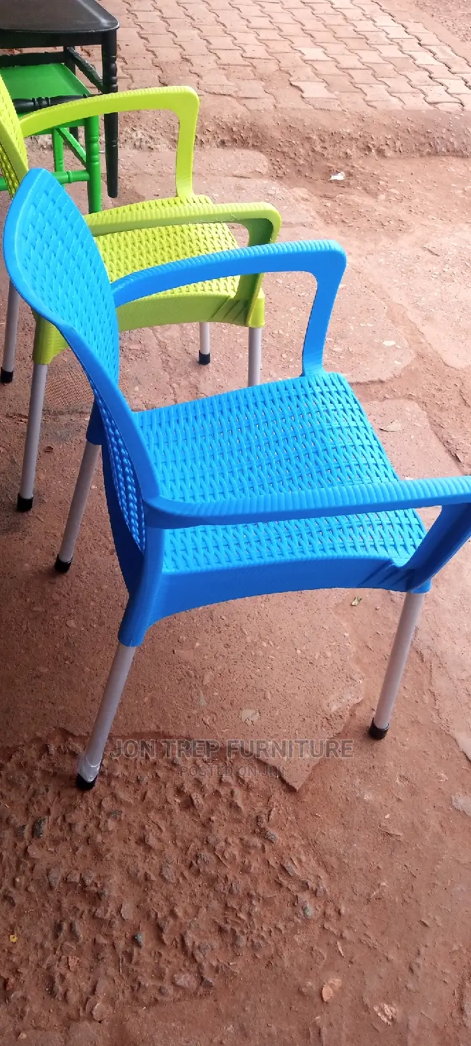 Plastic Chair Blue Color.