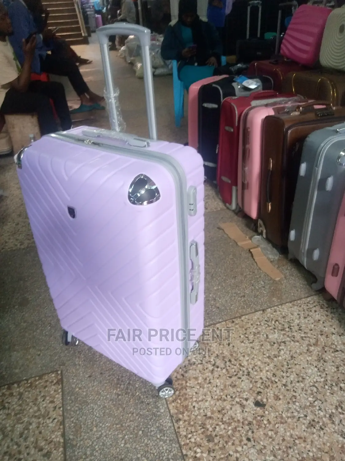 Plastic Suitcases Medium (Purple)