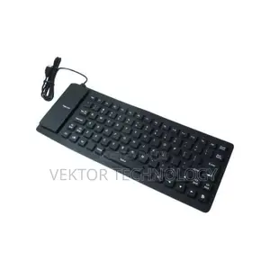 Flexible USB – Silicon Keyboard – Black.