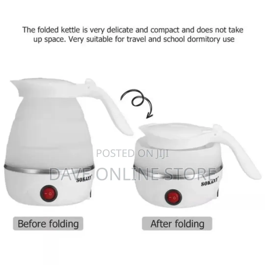 Sokany 0.7L Portable Expandable Collapsible Travel Kettle