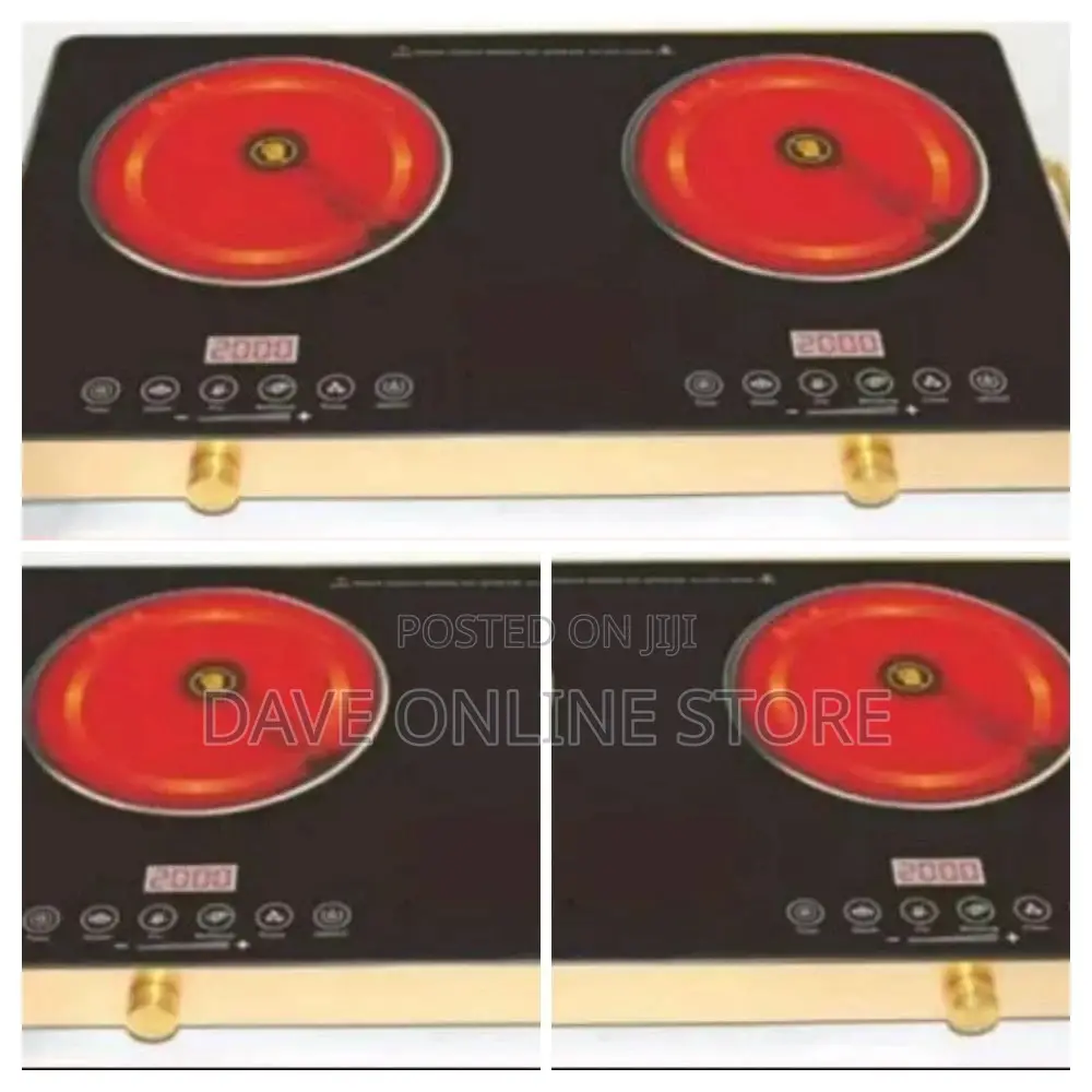 2 Burner Infrared Glass Ceramic Induction Cooker Hot Plate.