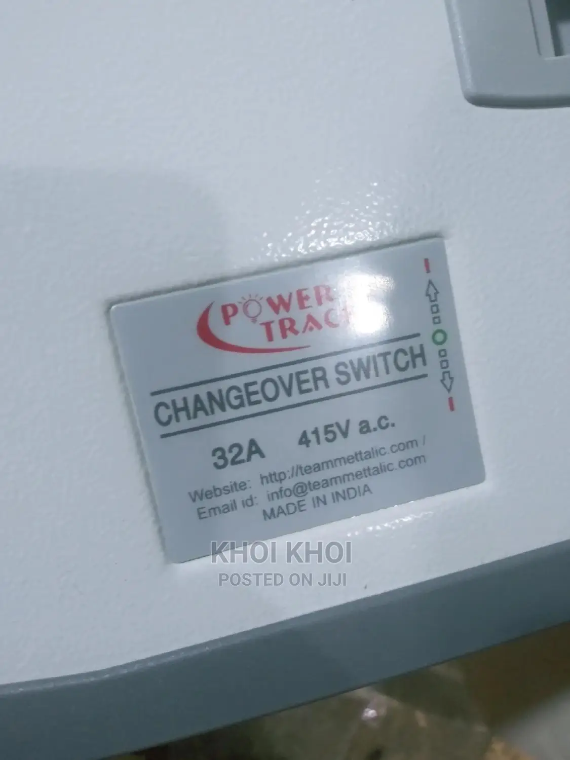 Change Over Switch POWER TRACK