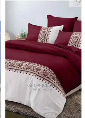 Cotton Duvets Cover Set 6*6 ( Red)