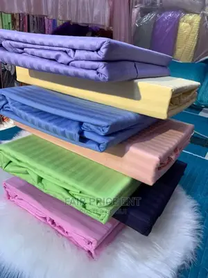 Pure Cotton Egyptian Bedsheets.6*6(Blue)