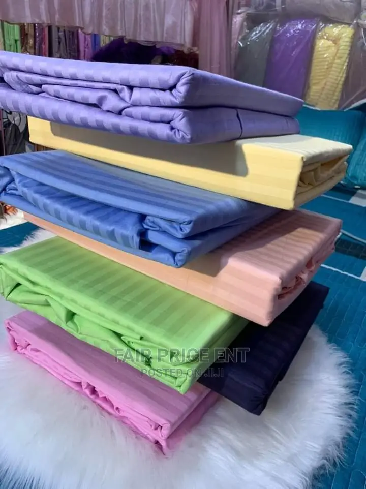 Pure Cotton Egyptian Bedsheets.6*6(Blue)