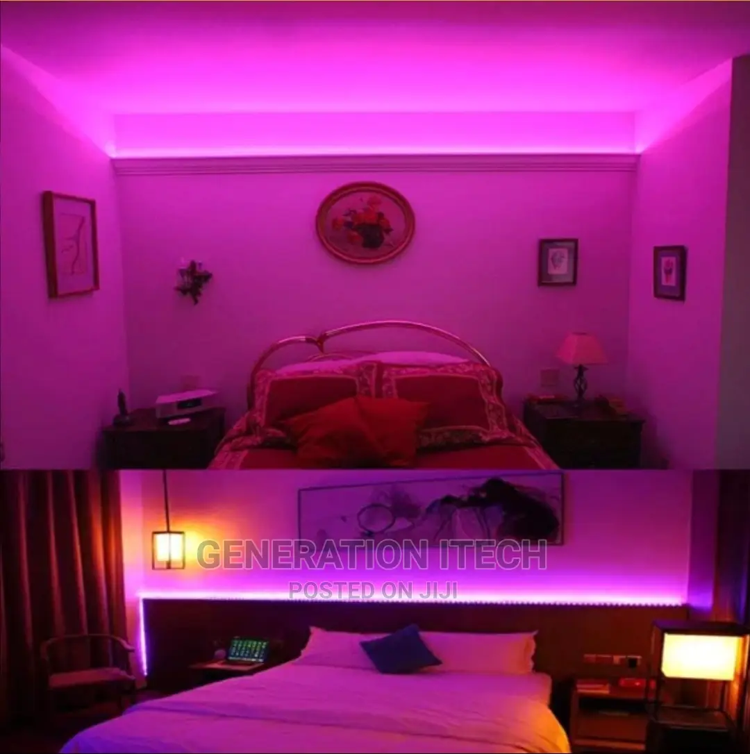 Led Strip Light - Pink - A Roll Of 50 Meters