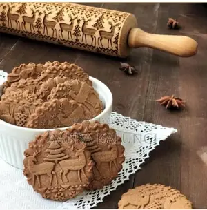 Christmas Printed Wooden Rolling Pin