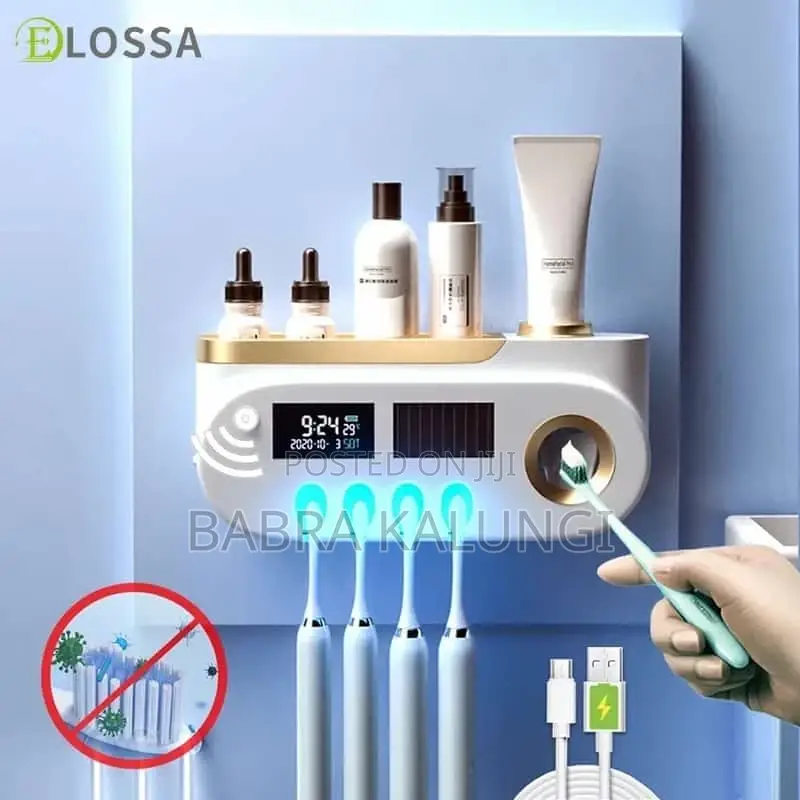 Toothpaste Dispenser/ Toothbrush Holder