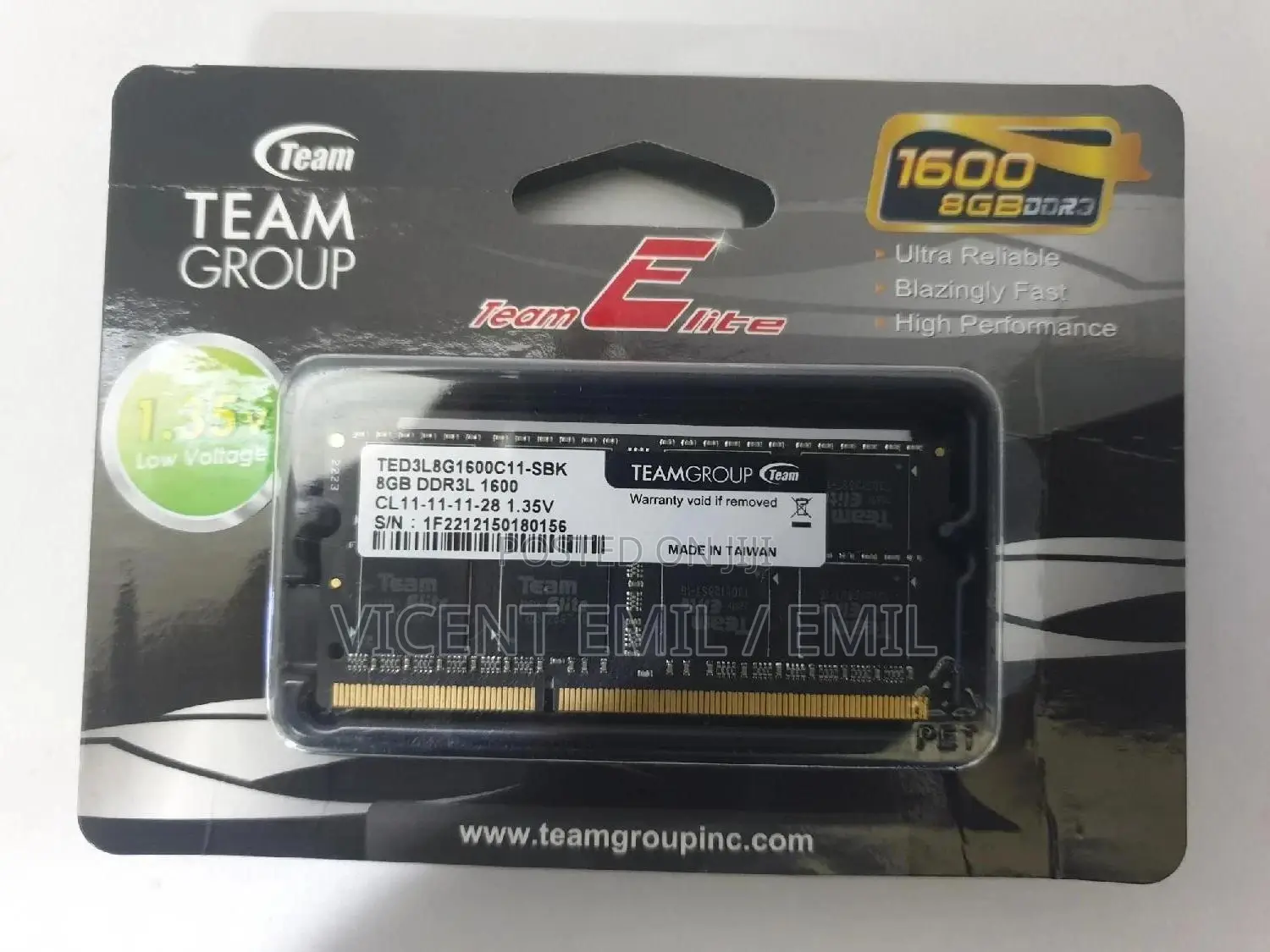 Ram Fro Laptop Ddr3l 8gb