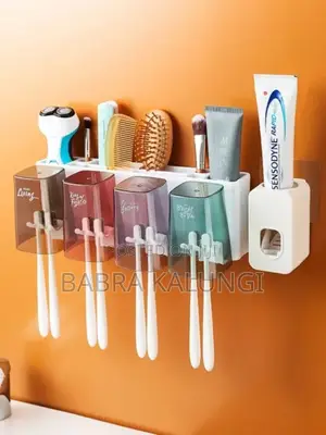 Bathroom Toothbrush Holder Automatic Toothpaste Dispenser