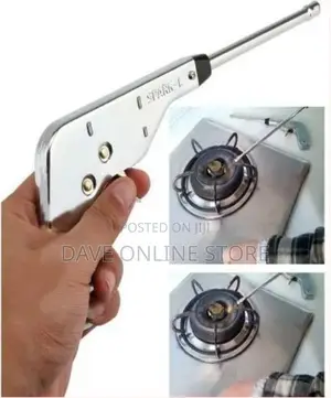 Gas Lighter With Electric Sparks – Silver