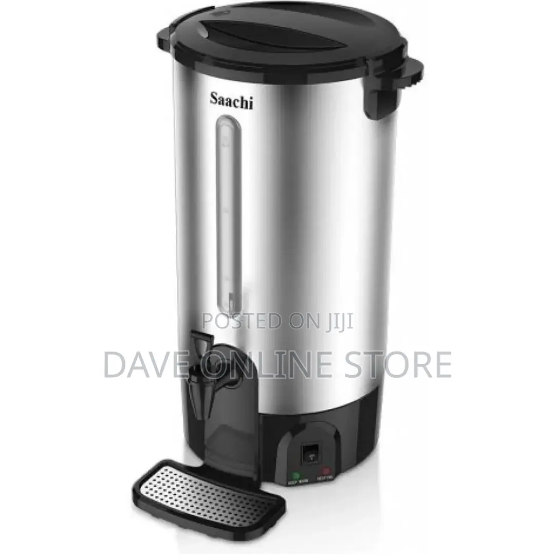 Saachi 15 Litre Hot Water Boiler Tea Urn – Black,Silver