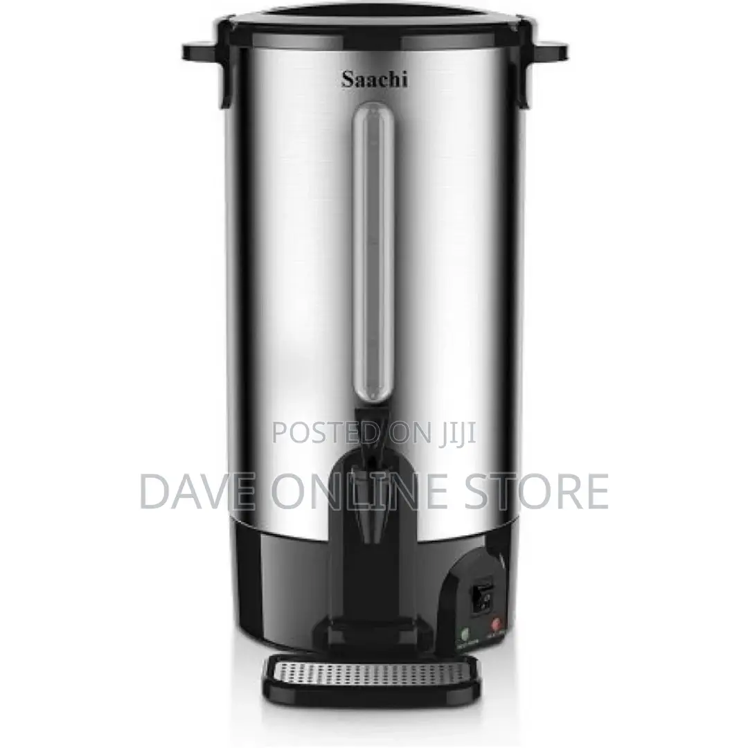 Saachi 15 Litre Hot Water Boiler Tea Urn – Black,Silver