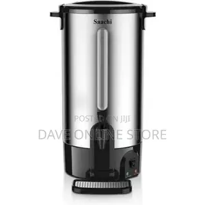 Saachi 15 Litre Hot Water Boiler Tea Urn – Black,Silver