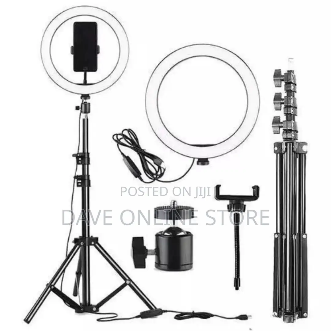 10 Inch Ring Light Dimmable – 3 Color LED